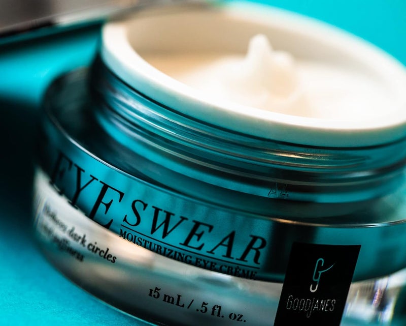GOODJANES Eye Swear Brightening Eye Cream with Aloe Vera Lavender Stem Cell Complex Hydrating Formula for Dark Circles Puffiness Fine Lines Vegan CrueltyFree - Image 2