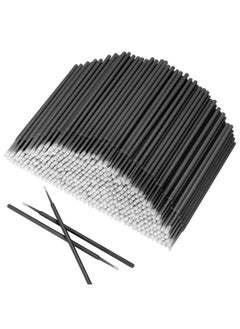 Akstore 600 Pcs Disposable Micro Applicators Brush Eyelash Extension Individual Applicators Mascara Brush (Black)  - Image 1