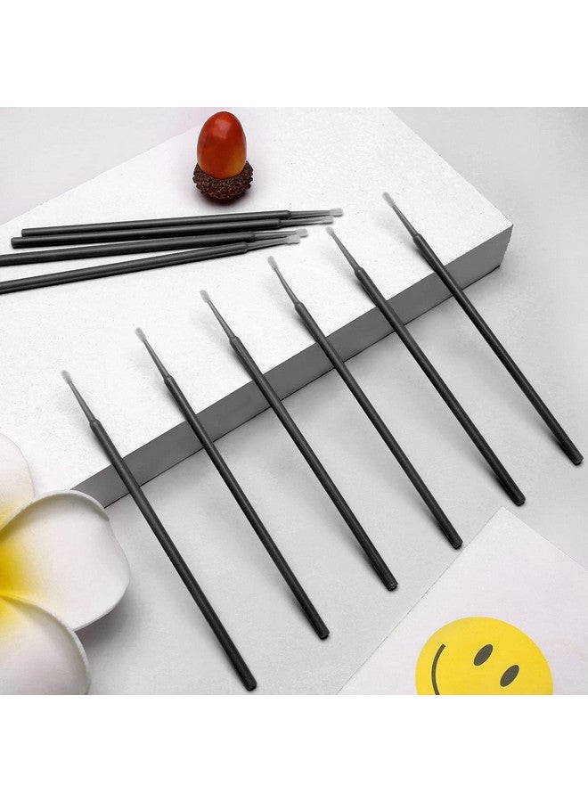 اكستور 600 قطعة من فرشاة توزيع الرموش الصغيرة للاستعمال مرة واحدة، فرشاة ماسكارا لتمديد الرموش، فرشاة ماسكارا فردية (أسود) - Image 5