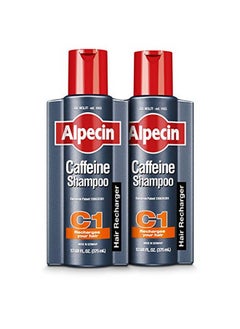 Alpecin C1 Caffeine Shampoo 12.68 Fl Oz (Pack Of 2) Promote Natural Hair Growth And Thickness Energizes Hair And Scalp Leaves Hair Feeling Stronger  - Image 1
