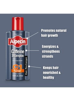 Alpecin C1 Caffeine Shampoo 12.68 Fl Oz (Pack Of 2) Promote Natural Hair Growth And Thickness Energizes Hair And Scalp Leaves Hair Feeling Stronger  - Image 4