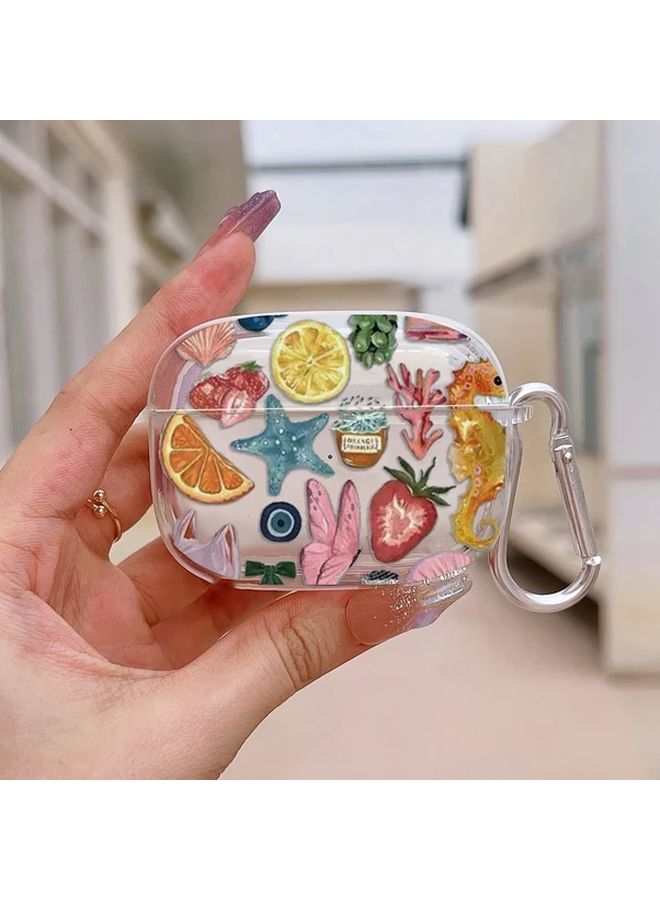 Seahorse Split Case For AirPods Pro And Pro 2 Soft Cover With Round Edge Unisex Design - Image 1