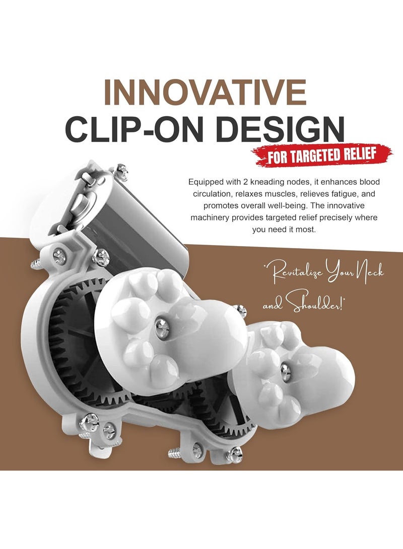 جهاز مساج كهربائي للرقبة والكتفين مع تسخين – وسادة مساج عملية ومناسبة للاستخدام اليومي - Image 5