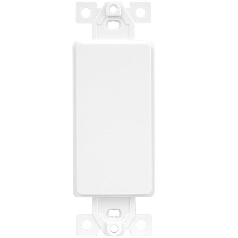 Cmple Enerlites Blank Adapter Insert For Decorator Wall Plates Unbreakable Polycarbonate Thermoplastic Ul Listed 6001-W White Standard/Regular - Image 1