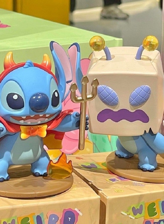 HALAMODO Mystery Box!  6-Piece Stitch's Wacky Diary Series Blind Box，Stitch PVC Figure Desk Decor，Birthday Gift For Boys And Girls, Unveil the Intergalactic Cutie Surprise - Image 4