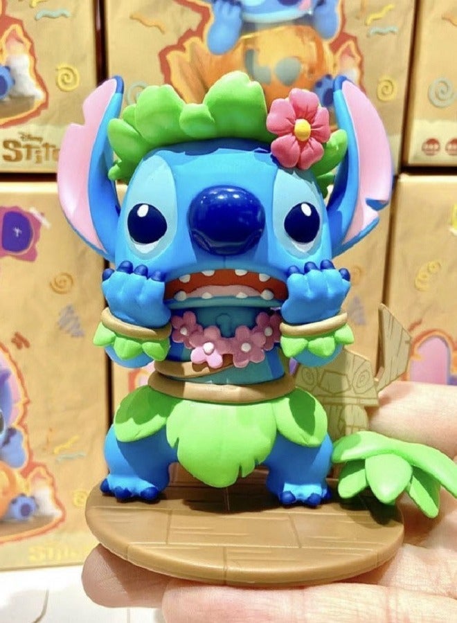 HALAMODO Mystery Box!  6-Piece Stitch's Wacky Diary Series Blind Box，Stitch PVC Figure Desk Decor，Birthday Gift For Boys And Girls, Unveil the Intergalactic Cutie Surprise - Image 5