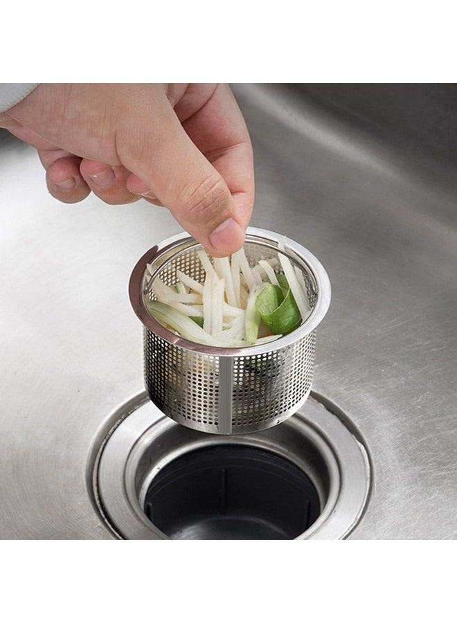 Beauenty Sink Strainer 304 Stainless Steel Kitchen Sink Strainer Anti-Clogging Drain Filter Strainer Kitchen Sink Drain Strainer and 1.6 Inch Deep Kitchen Sink Strainer - Image 4