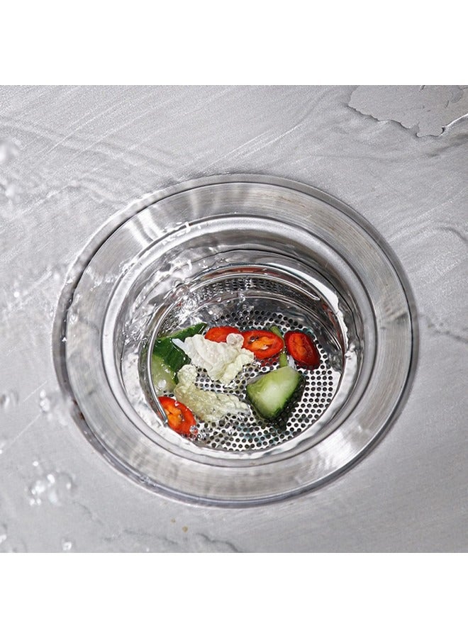Beauenty Sink Strainer 304 Stainless Steel Kitchen Sink Strainer Anti-Clogging Drain Filter Strainer Kitchen Sink Drain Strainer and 1.6 Inch Deep Kitchen Sink Strainer - Image 5