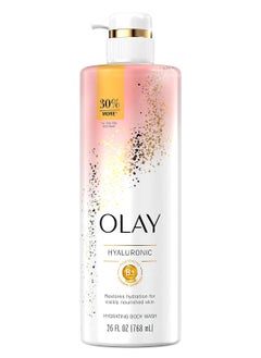 Olay Olay Cleansing & Nourishing Body Wash for Women with Vitamin B3 and Hyaluronic Acid, Younger & Healthier Looking Skin, Fast Absorbing Formula, 26 fl oz  - Image 1