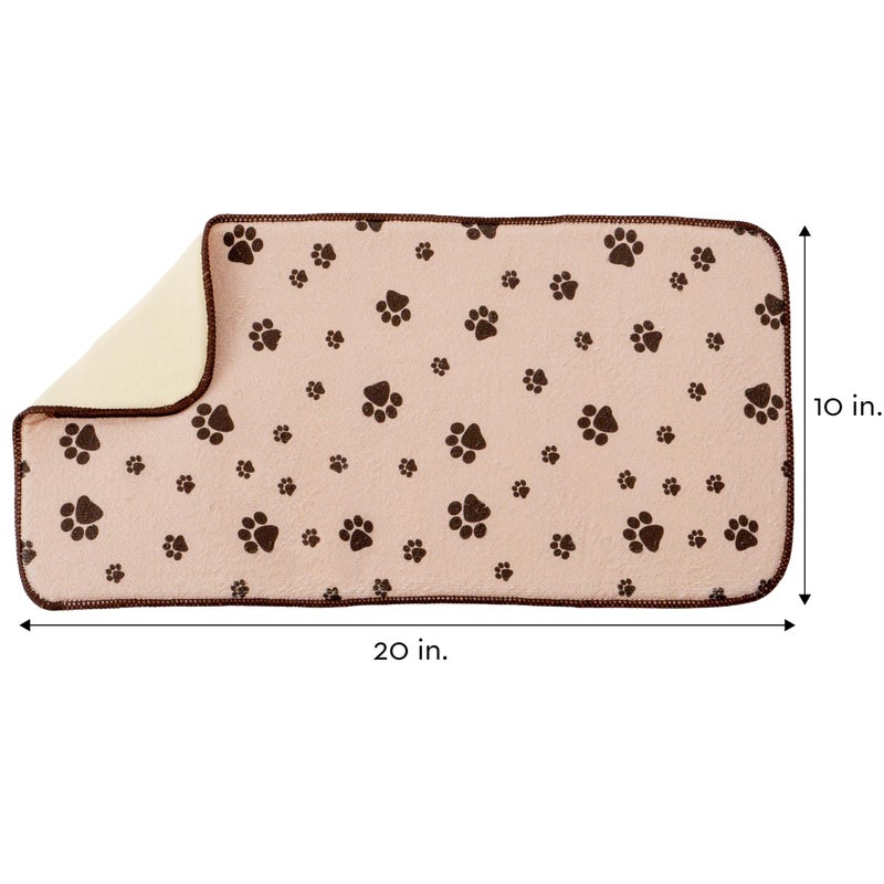 Kitchen Basics Microfiber Pet Bowl Feeding Mat, Anti-Skid and Absorbent, 10 Inch x 20 Inch - Image 3