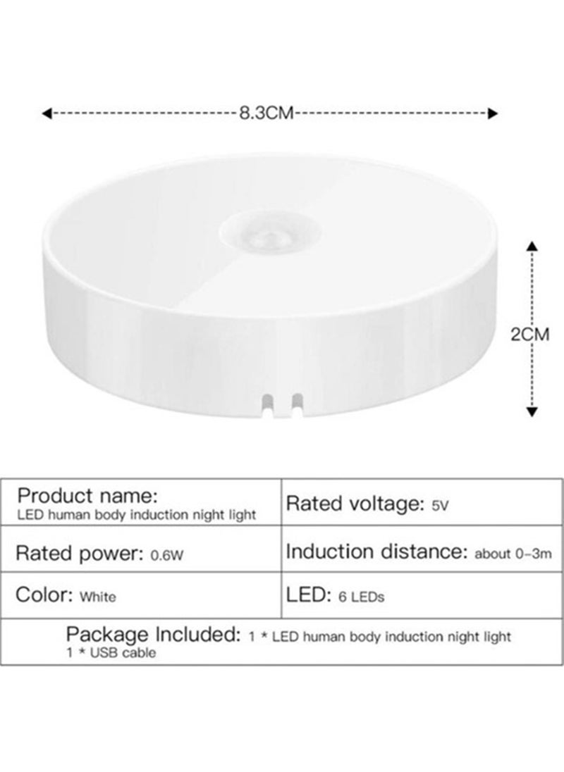Markafox Round LED Lamp with Motion Sensor and Photocell Rechargeable  - Image 1