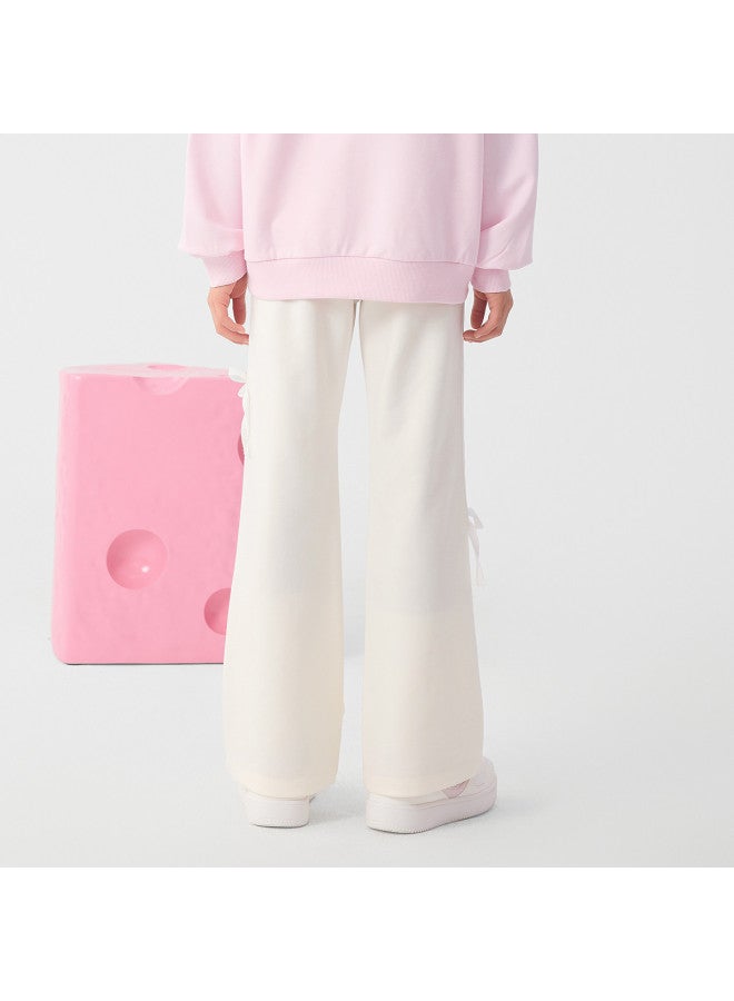 Balabala Elastic Versatile Girls' Pants Kids' Flared Trousers 2025 Spring New Bow Long Pants Yoga Pants - Image 5