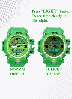 JoeFox Digital Wristwatch Military Tactical Waterproof Analog Quartz Watch Large Face Dual Display LED Watch  - Image 5