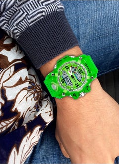 JoeFox Digital Wristwatch Military Tactical Waterproof Analog Quartz Watch Large Face Dual Display LED Watch  - Image 2