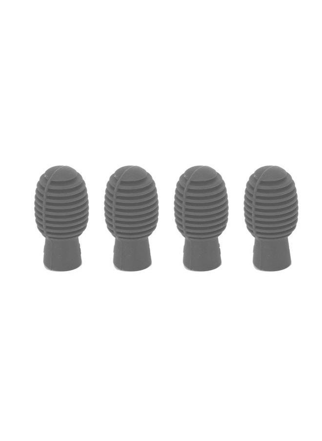 Bukela 4Pcs Drum Stick Practice Tip Portable Silicone Mute Drumstick for Beginner Practicing  - Image 1