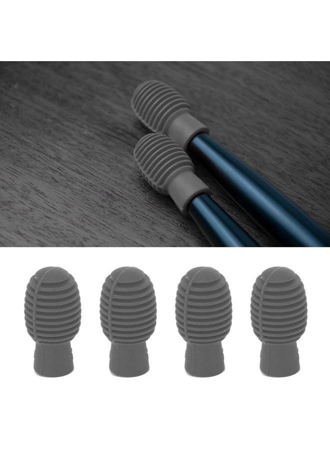 Bukela 4Pcs Drum Stick Practice Tip Portable Silicone Mute Drumstick for Beginner Practicing  - Image 5