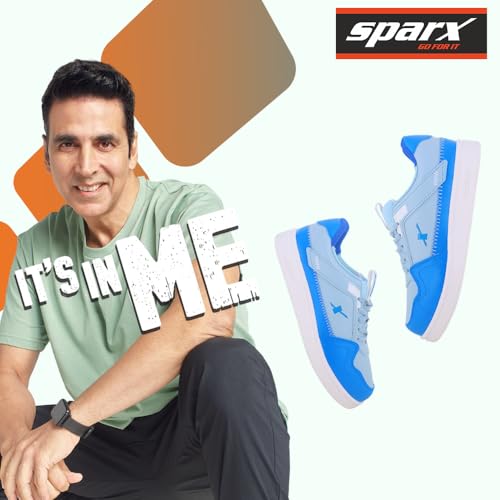 SPARX Kids's Shoes, White Navy Blue,2UK,SD0850BWHNB0002 - Image 5