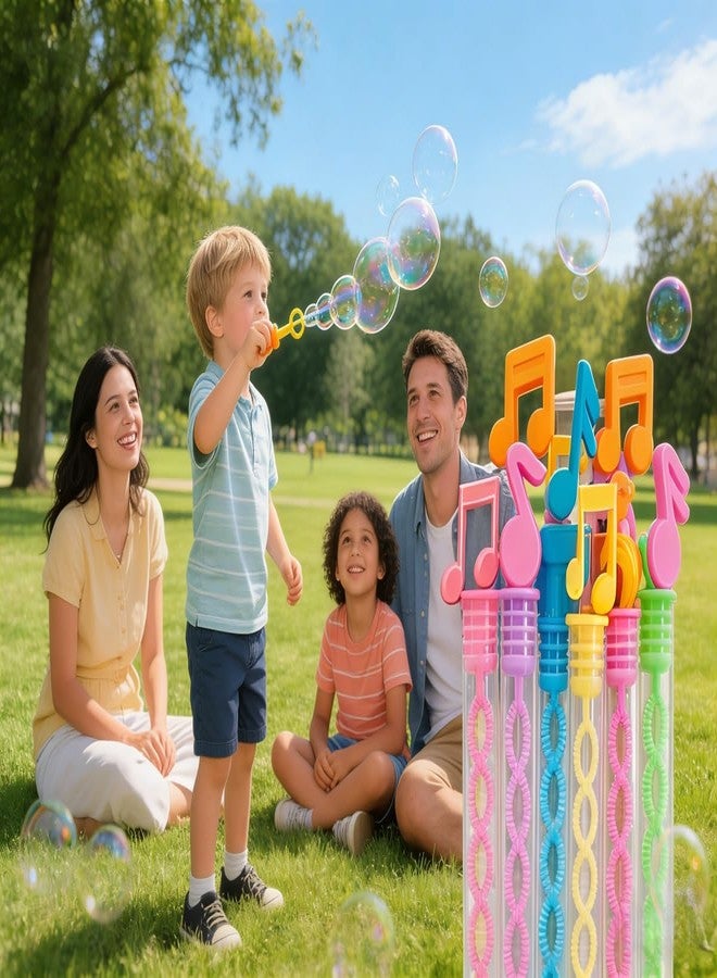 mypush popo 24 Pcs Mini Bulk Music Note Bubbles Wands Party Favors Supply, Classroom StudentsTreasure Prizes - Image 3