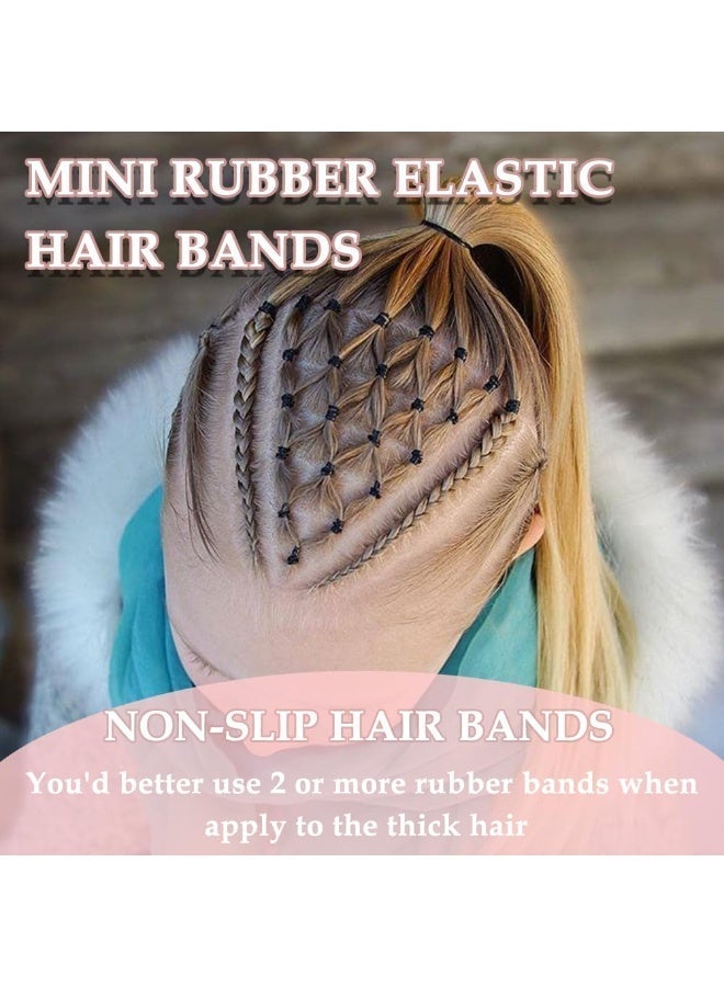 Mini Elastic Hair Ties Set (Multicolored) with Professional Styling Comb - High-Quality Soft Ties for Girls' and Children's Hairstyles - Value Pack - Image 4