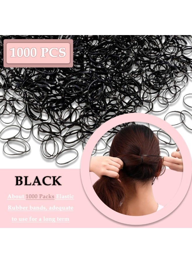 Mini Elastic Hair Ties Set (Multicolored) with Professional Styling Comb - High-Quality Soft Ties for Girls' and Children's Hairstyles - Value Pack - Image 2