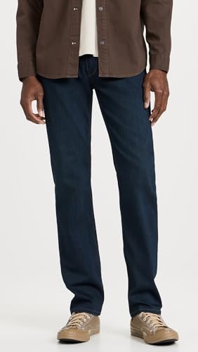 PAIGE Men's Normandie Transcend Straight Jeans, Cellar, Blue, 32 - Image 2