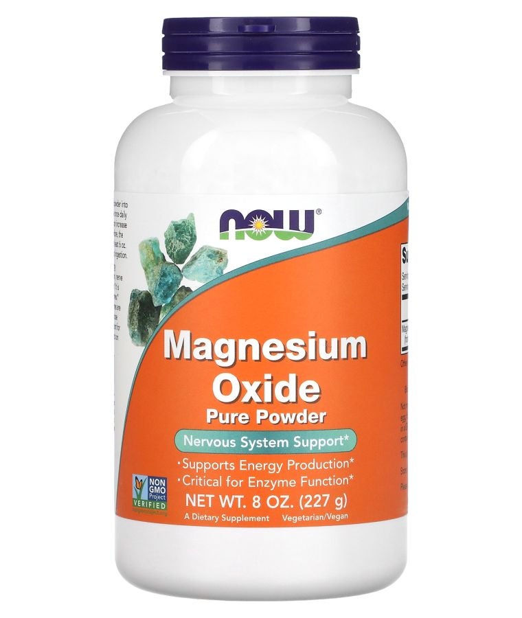 now Magnesium Oxide Pure Powder 8 oz (227 g)
