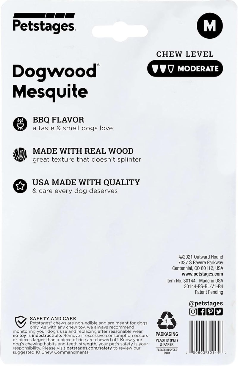 بيتستاجيز لعبة مضغ للكلاب من نوع Dogwood Wood Alternative من Petstages، مصنوعة من خشب الميسكيت، صغيرة الحجم - Image 3
