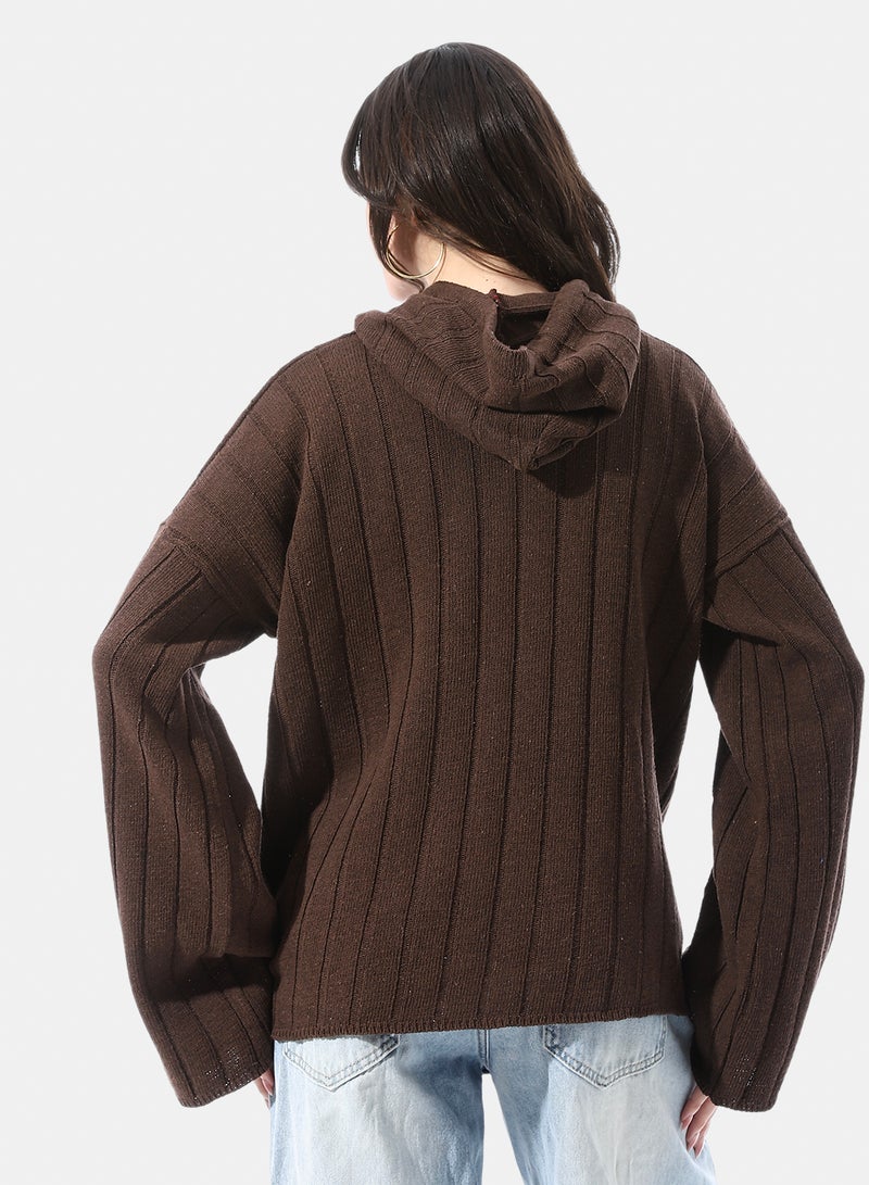 Andora Chunky vertical rib-knitted Pullover - Image 3