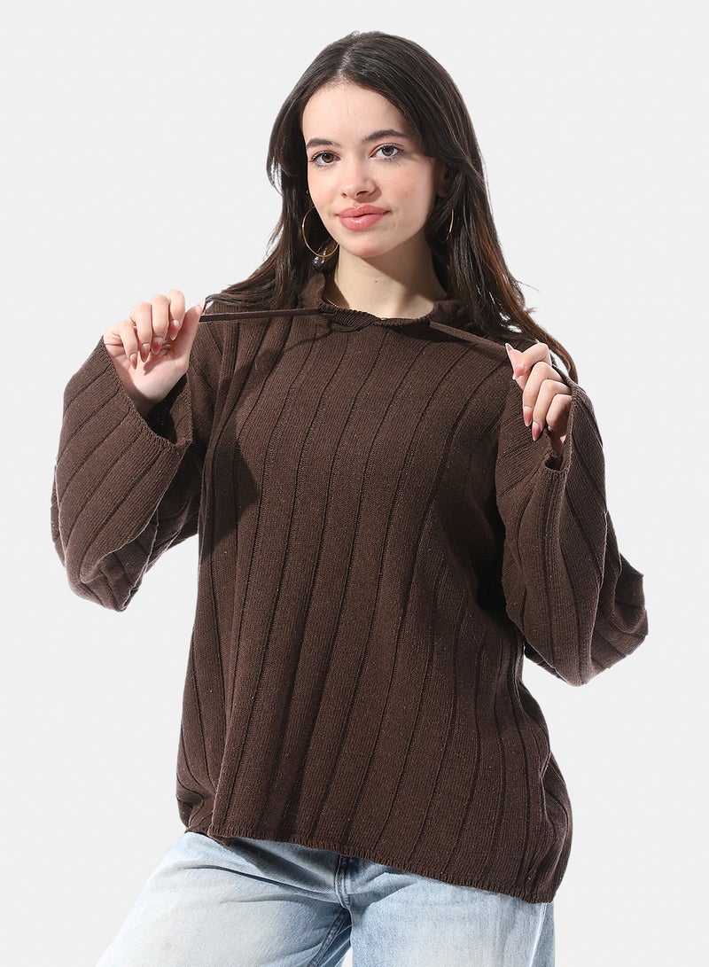Andora Chunky vertical rib-knitted Pullover - Image 1