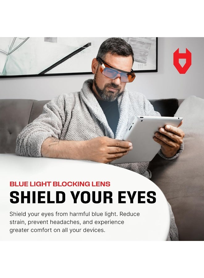 NoCry Blue Light Blocking Over Glasses Safety Glasses With 100% Uv Protection - Image 2
