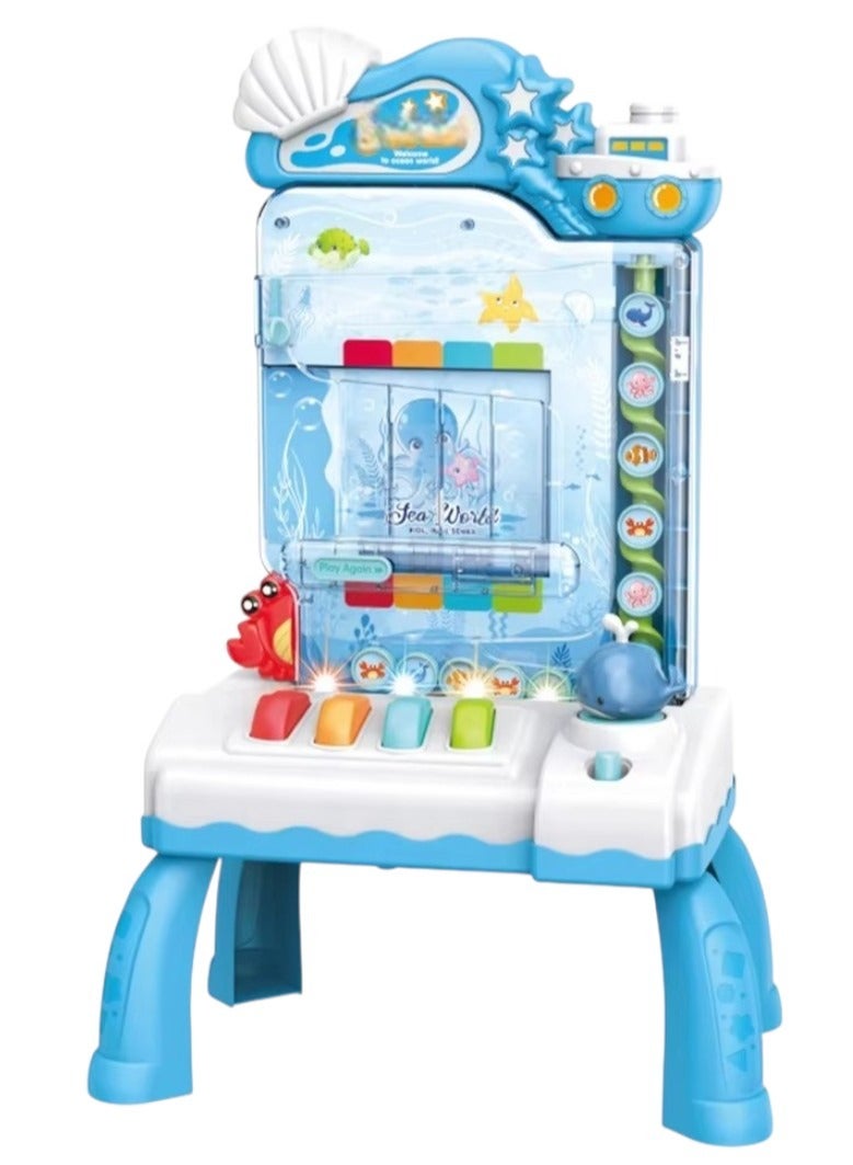 Educational 3 in 1 Rolling Ball Game Catching Ball Machine Toy Parent Interactive Game Toy - Image 1