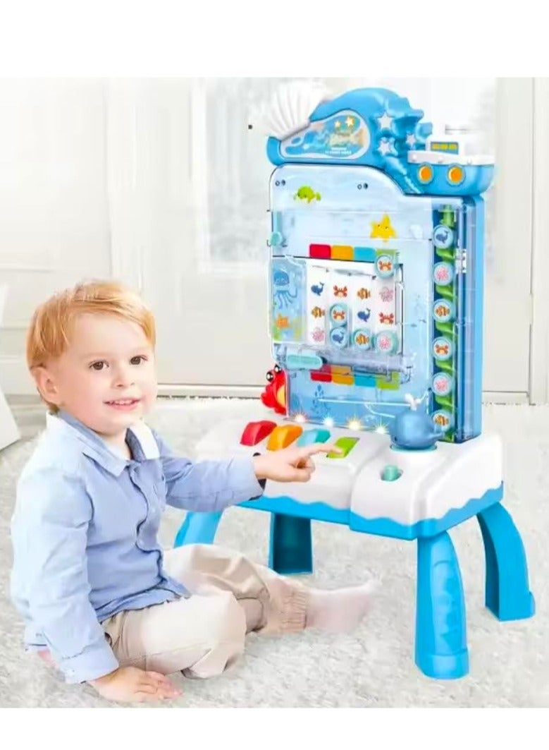 Educational 3 in 1 Rolling Ball Game Catching Ball Machine Toy Parent Interactive Game Toy - Image 2