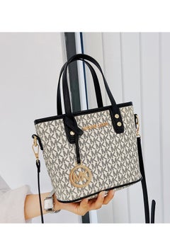 MK MK Jet Set Travel Extra Small Convertible Tote In Signature White And Black  - Image 3