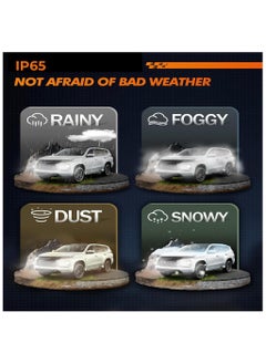 Toby's Toby's New Launch 2024 Upgraded U8 LED Headlight with 150W/Pair Power 15000LM/Pair Lumens, Color Temperature 6500K Plug and Play, Non-Polarity, Fog Headlight (H7)  - Image 3