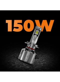 Toby's Toby's New Launch 2024 Upgraded U8 LED Headlight with 150W/Pair Power 15000LM/Pair Lumens, Color Temperature 6500K Plug and Play, Non-Polarity, Fog Headlight (H7)  - Image 5