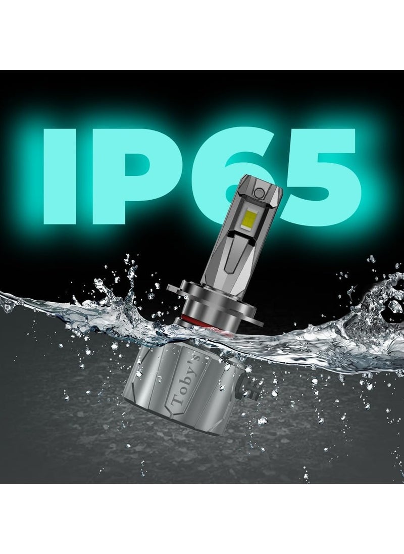 Toby's - Toby's New Launch 2024 Upgraded U8 LED Headlight with 150W/Pair Power 15000LM/Pair Lumens, Color Temperature 6500K Plug and Play, Non-Polarity, Fog Headlight (H7) - Image 1