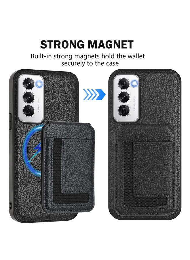 erorex Case For OPPO Reno12 Global CX01 Detachable Magsafe Magnetic Card Bag Phone Case - Image 2
