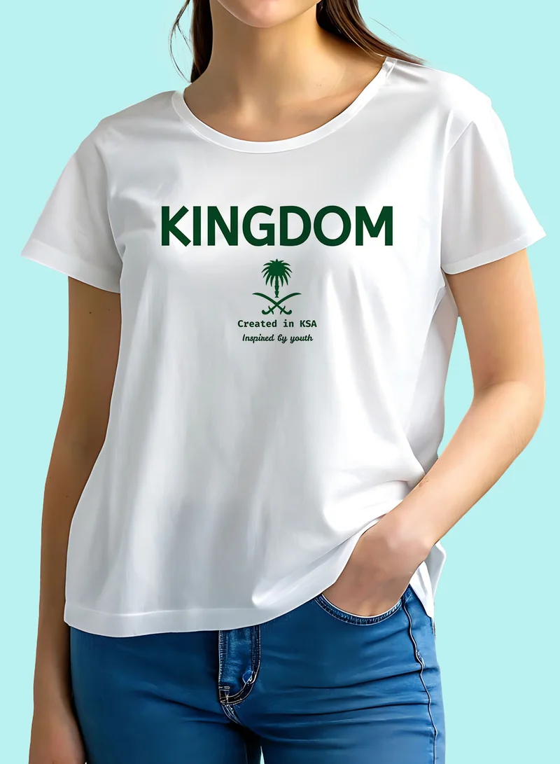 LOWHA Cotton T-Shirt for Saudi National Day or Everyday Saudi Pride Wear for Women & Men