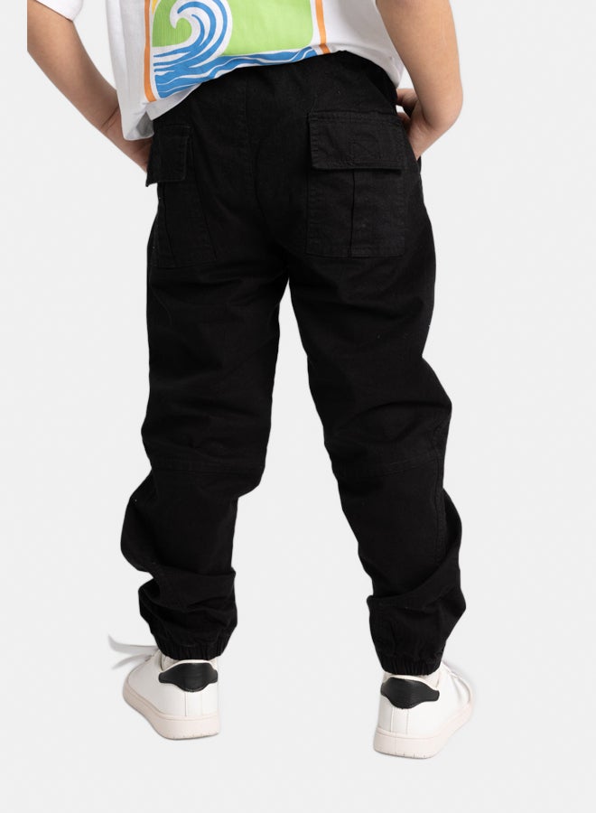 playmore Unisex Gabardine Pants – Black - Image 2
