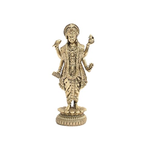 BRONGS Brass Dhanvantri Statue | Height - 13 cm Aprrox. | Weight - 160 Gram Approx. | Vastu Idol for Home and Office |Perfect for Vastu Remedy & Gift | Zonal Placement - NNE |Pack of 1 - Image 1