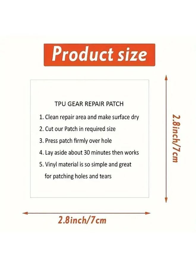5pcs Waterproof Self Adhesive Nylon Repair Patches For Tents Inflatable Pools Outdoor Gear - Image 3