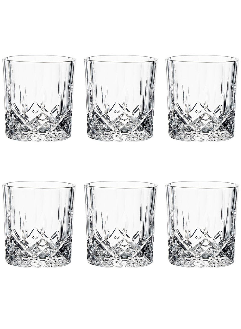 Glass Set, Set Of Six, Karen Yuhua Vintage Crystal Glass, Can Be Used For Drinking Water, Coffee, Tea, Juice, Milk, 300ML  - Image 1