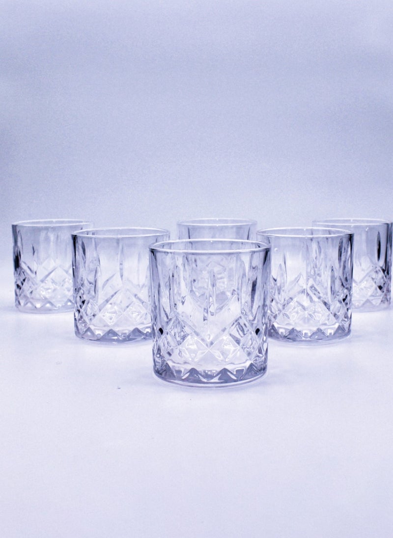 Glass Set, Set Of Six, Karen Yuhua Vintage Crystal Glass, Can Be Used For Drinking Water, Coffee, Tea, Juice, Milk, 300ML  - Image 2