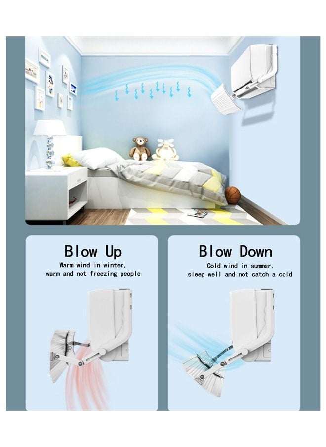 Arabest Air Conditioner Wind Deflector Anti Direct Blowing Telescopic Wind Deflector Universal Wall Mounted Air Conditioner Air Outlet Air Deflector Artifact  - Image 5