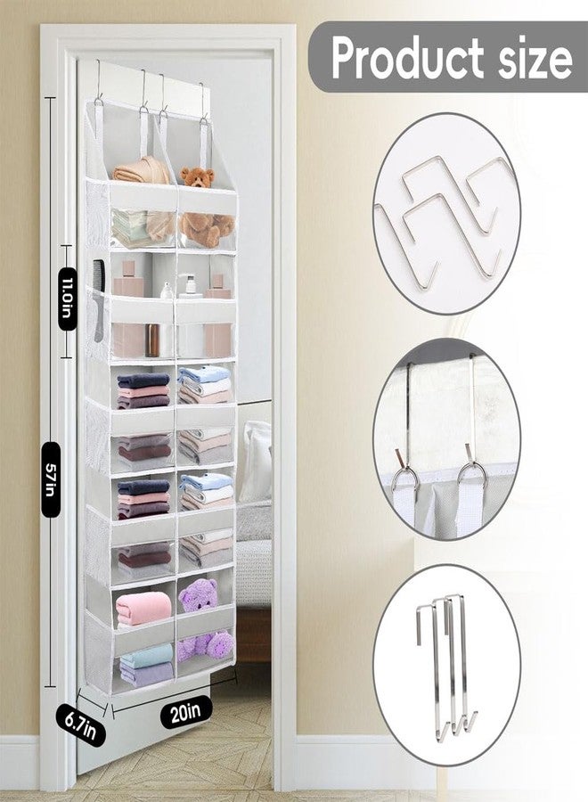Ridering Over the Door Organizer 5 Tiers,Extra Large Behind Door Storage of 10 Compartments for Toys Clothes Diaper Organizer with Side Pockets - Image 2