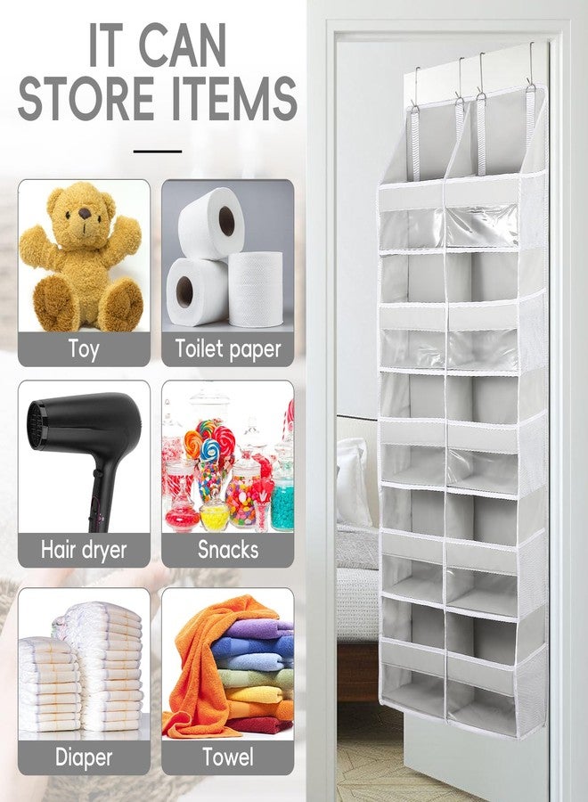 Ridering Over the Door Organizer 5 Tiers,Extra Large Behind Door Storage of 10 Compartments for Toys Clothes Diaper Organizer with Side Pockets - Image 3