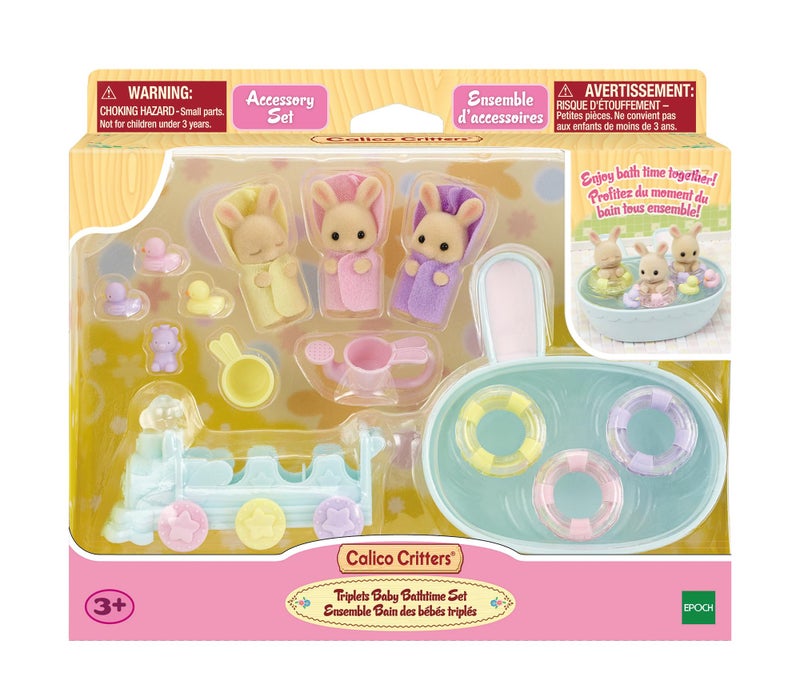 Calico Critters Calico Critters Triplets Baby Bathtime Set  - Image 5