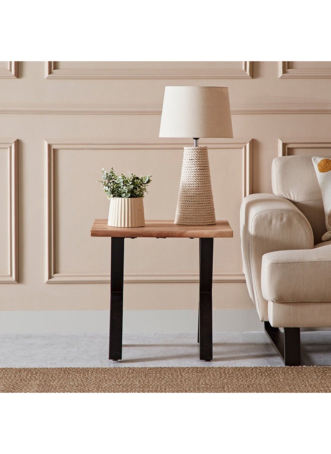 Home Box Arno Wooden Top End Table 55 x 50 x 55 cm  - Image 2