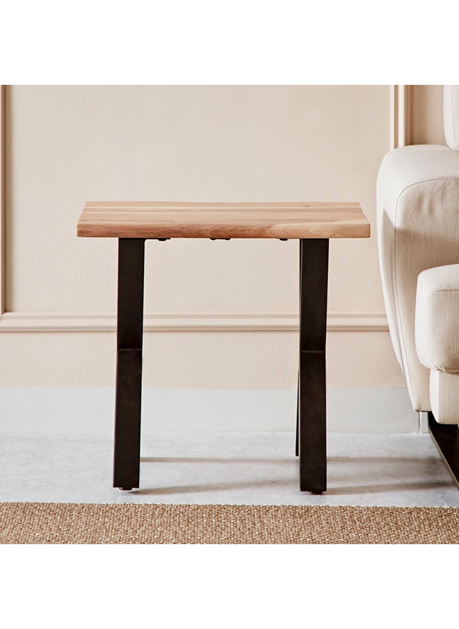 Home Box Arno Wooden Top End Table 55 x 50 x 55 cm  - Image 3