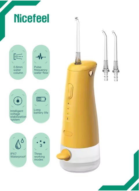 Nicefeel Mini Dental Water Flosser FC3940 – Penguin Design, Portable Oral Irrigator with 110ml Water Tank, 3 Modes, Low Noise, USB-C Rechargeable